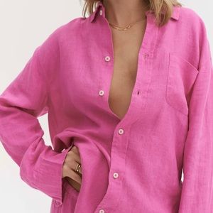 DESMOND & DEMPSEY LINEN SHIRT